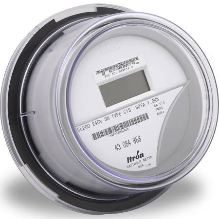Electric Meter - Itron AC Kilowatt-Hour Digital Electric Meter - REMFG