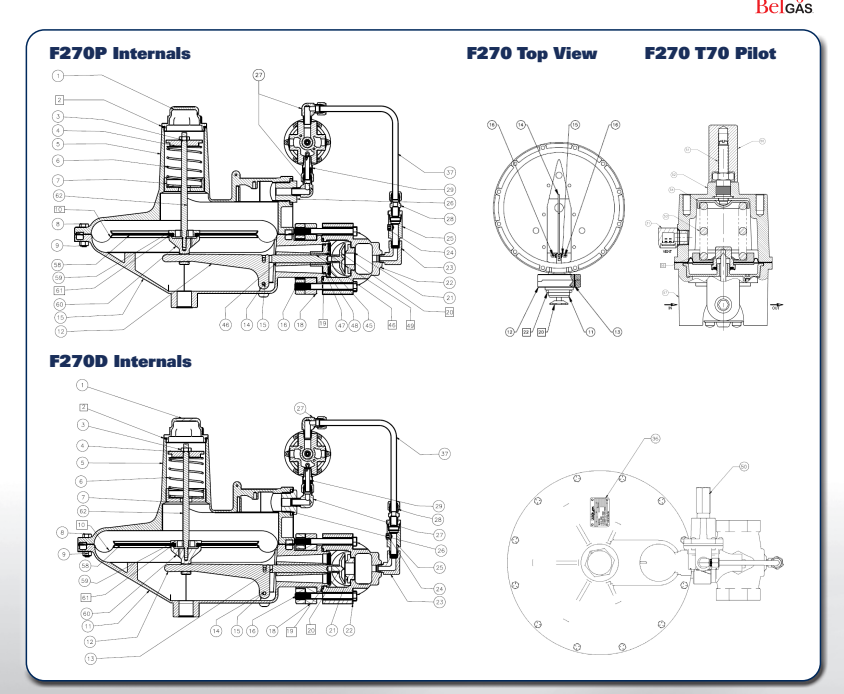 F270 Pilot Loaded Regulator