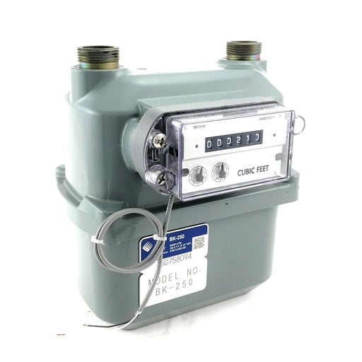 American Meter: AC-250NX Gas Meter With Pulser (250,000 BTU/hour)
