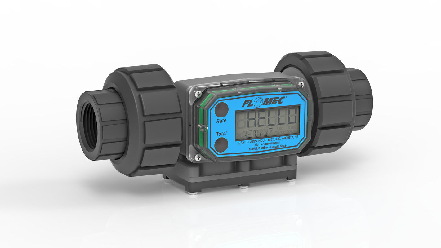 GPI: G2 Series, PVDF Flow Meter for Chemicals